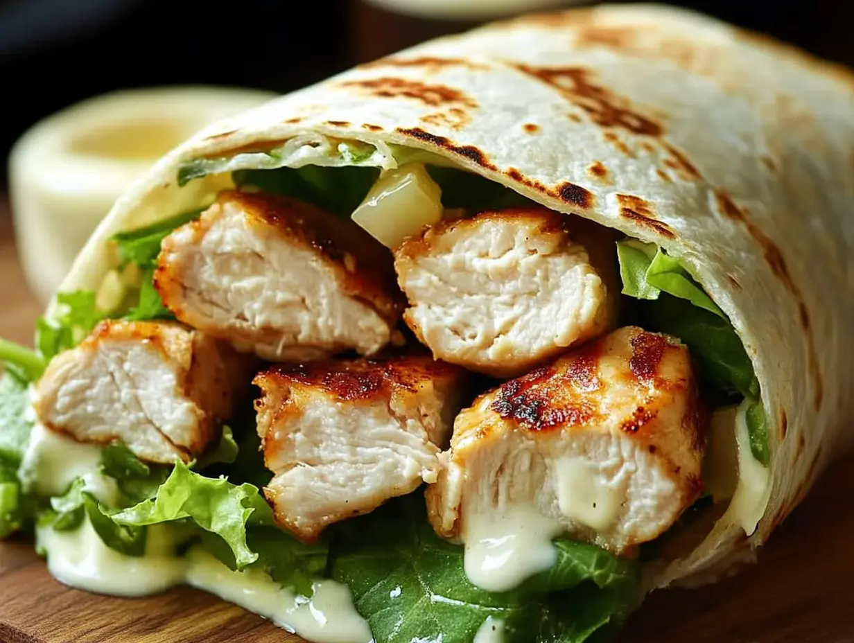 Chicken Caesar Salad Wrap