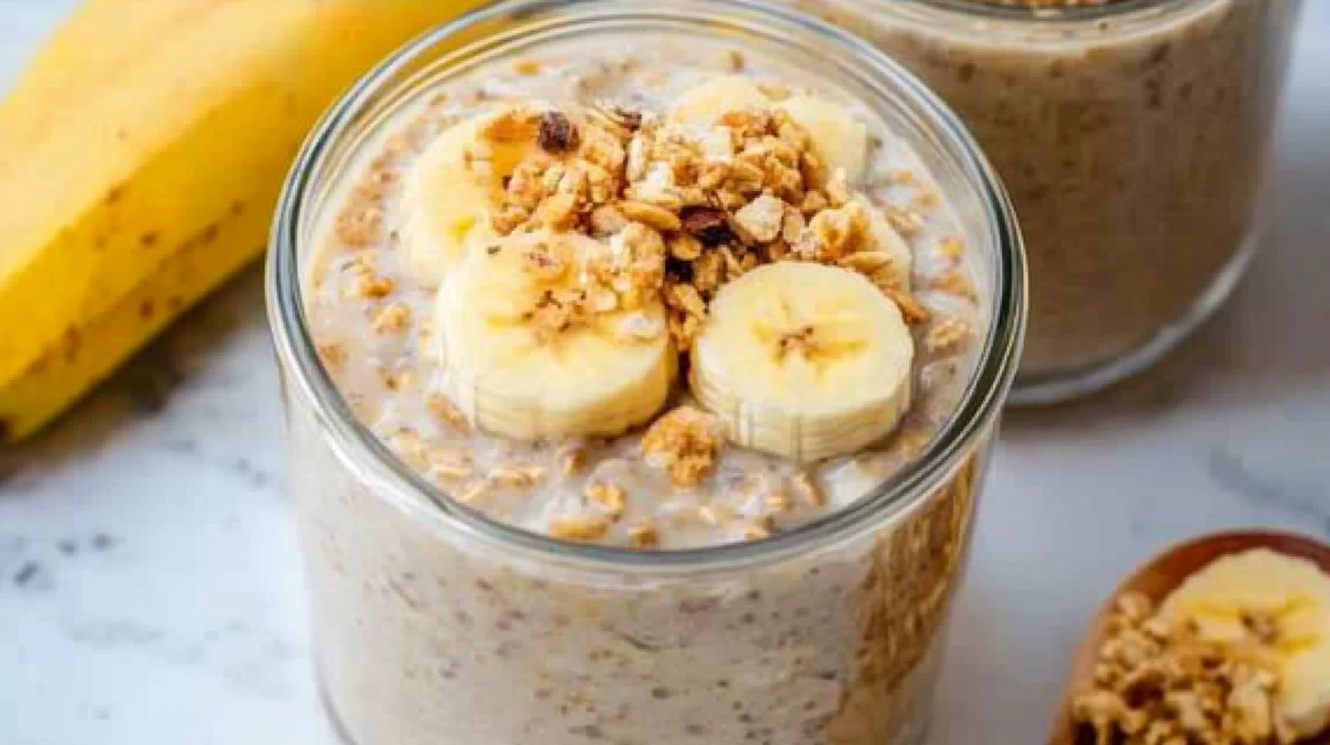 Peanut Butter Banana Overnight Oats