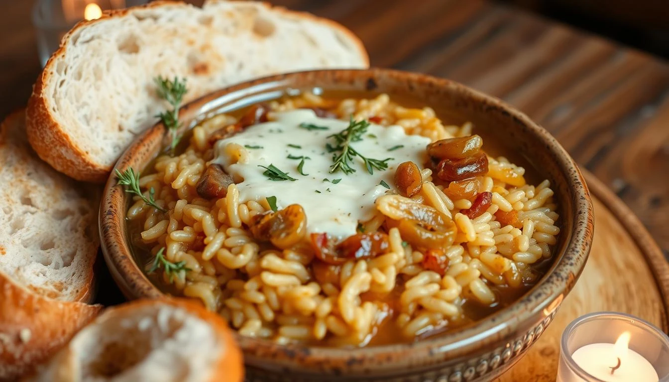 Easy French Onion Soup Rice A Cozy Dinner Recipe