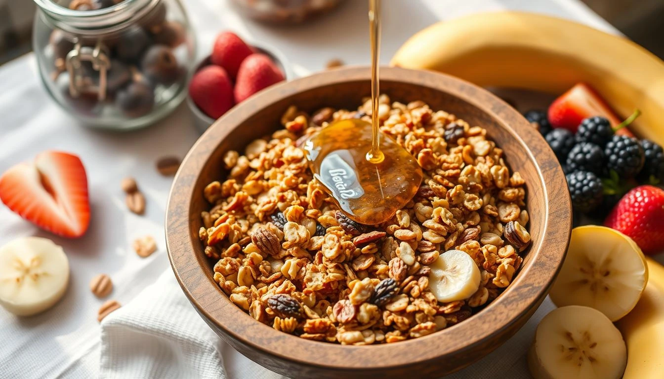 Homemade Vanilla Nut Granola Recipe - Easy Breakfast
