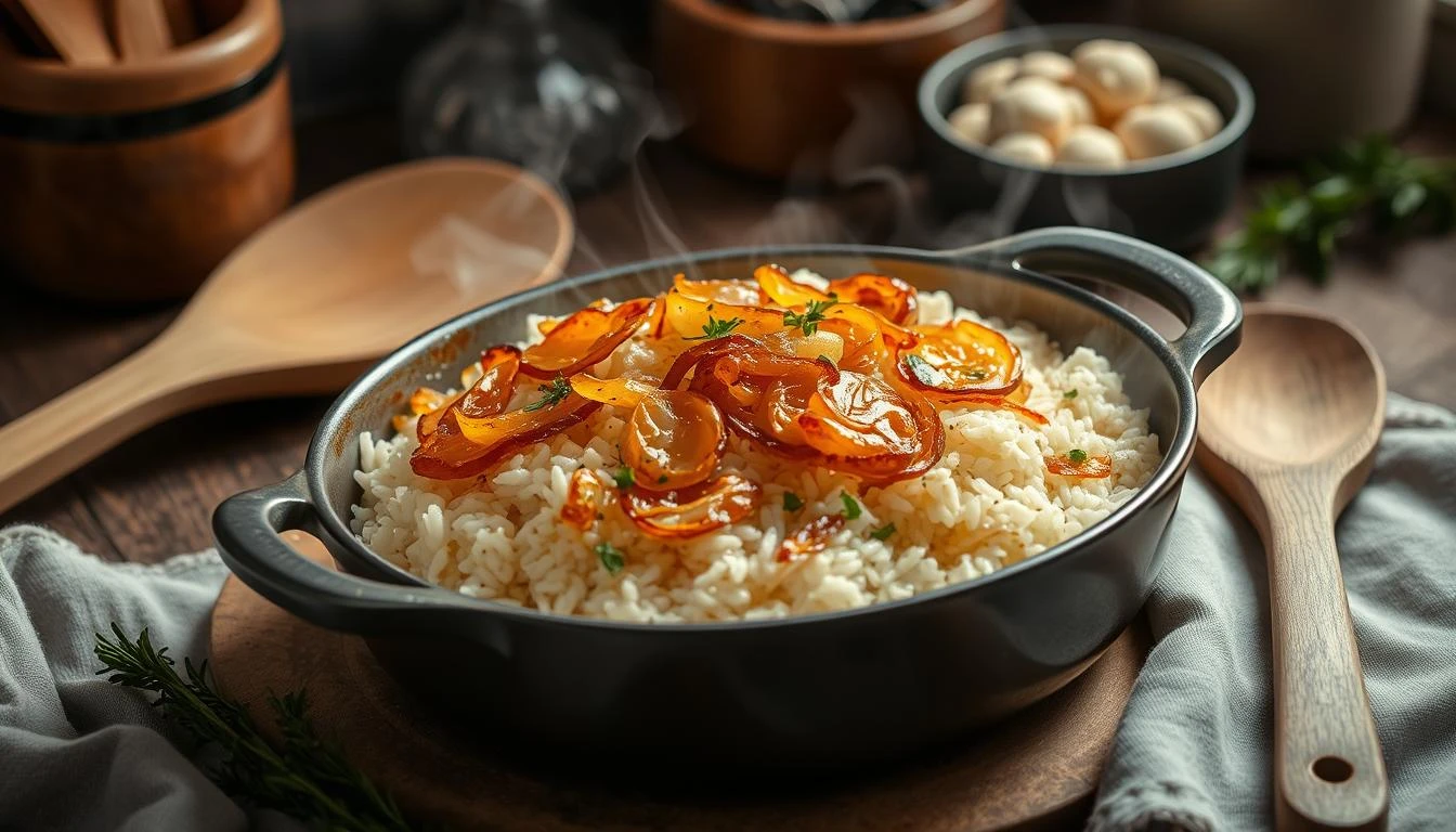 Make Easy Rice Dish with French Onion Soup Tonight