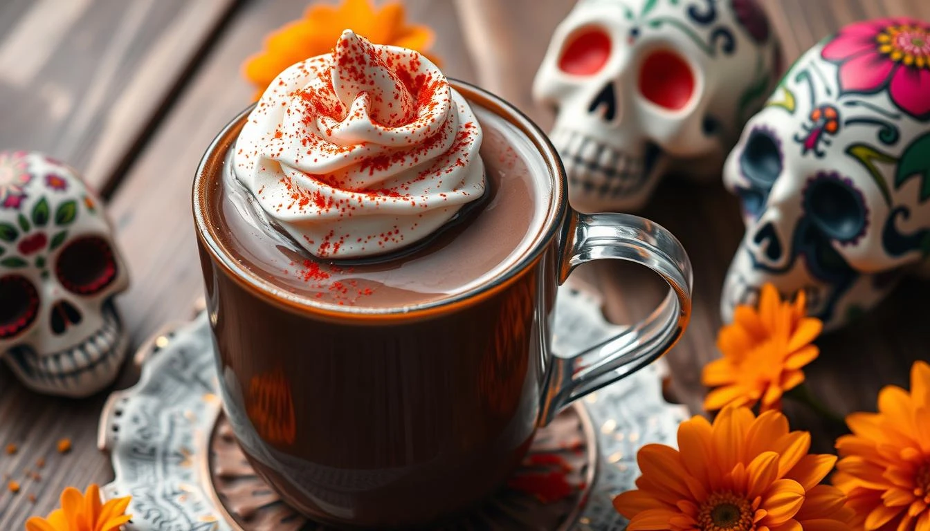 Spicy Hot Chocolate with Chipotle Day of the Dead Recipe