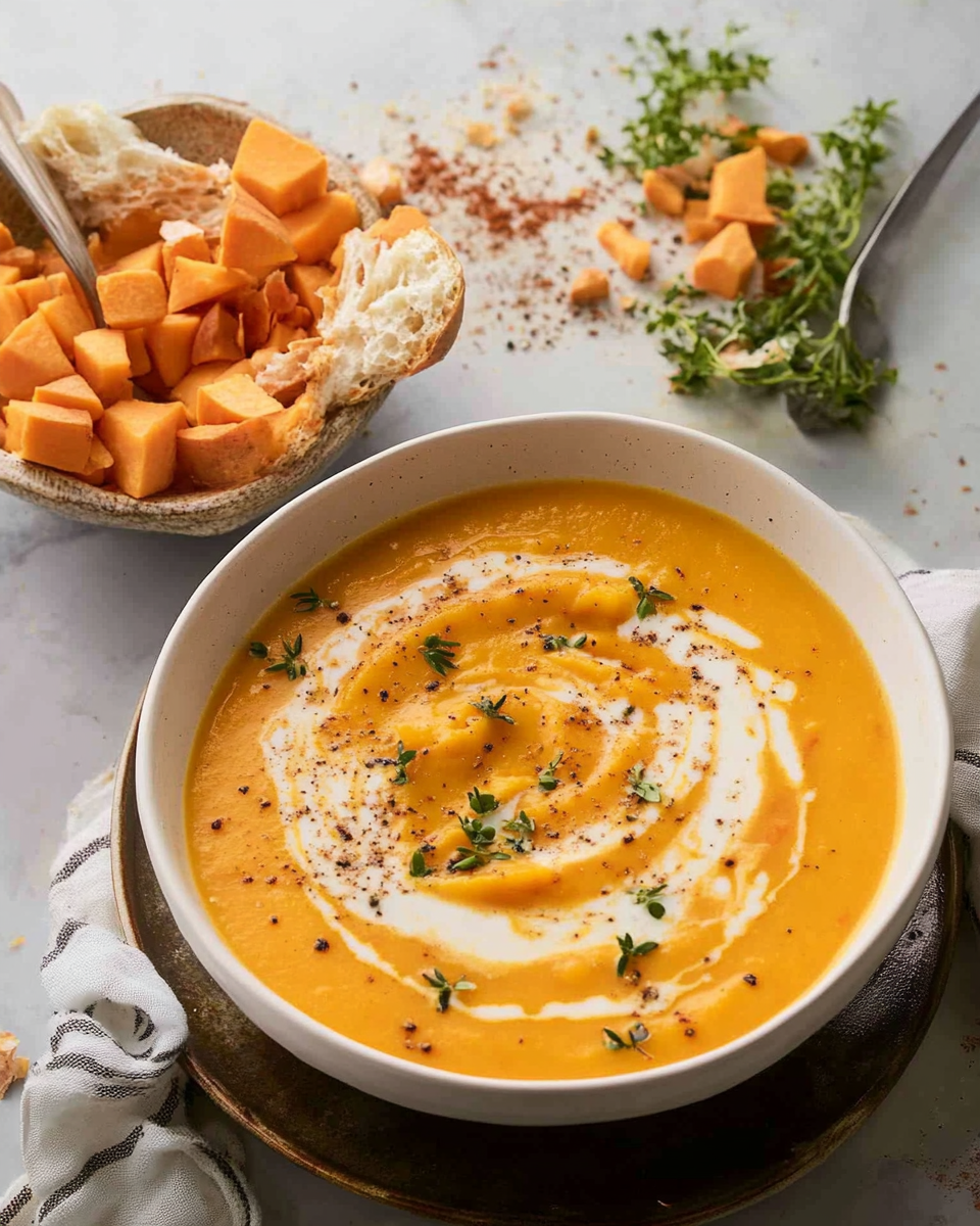 Creamy Sweet Potato Soup Recipe – A Cozy Fall Favorite!