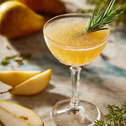 Tasty Spiced Pear Cocktail