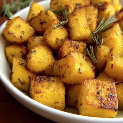 Herb Roasted Acorn Squash Cubes