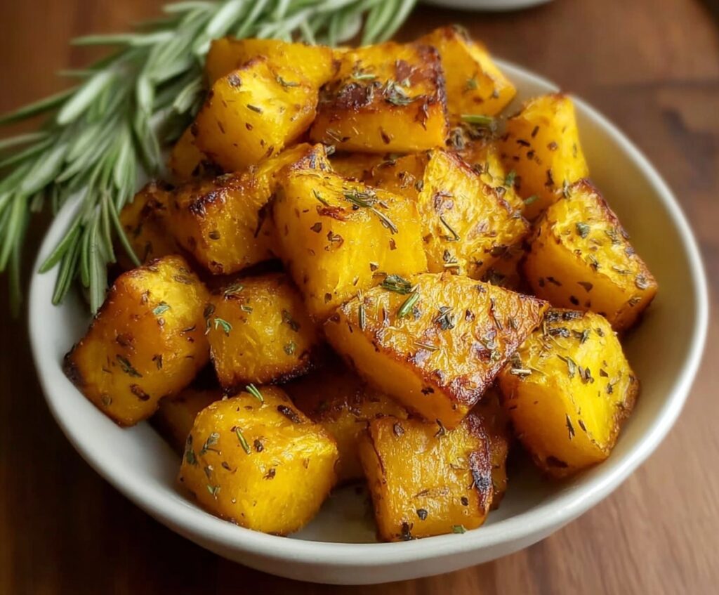 Herb Roasted Acorn Squash Cubes
