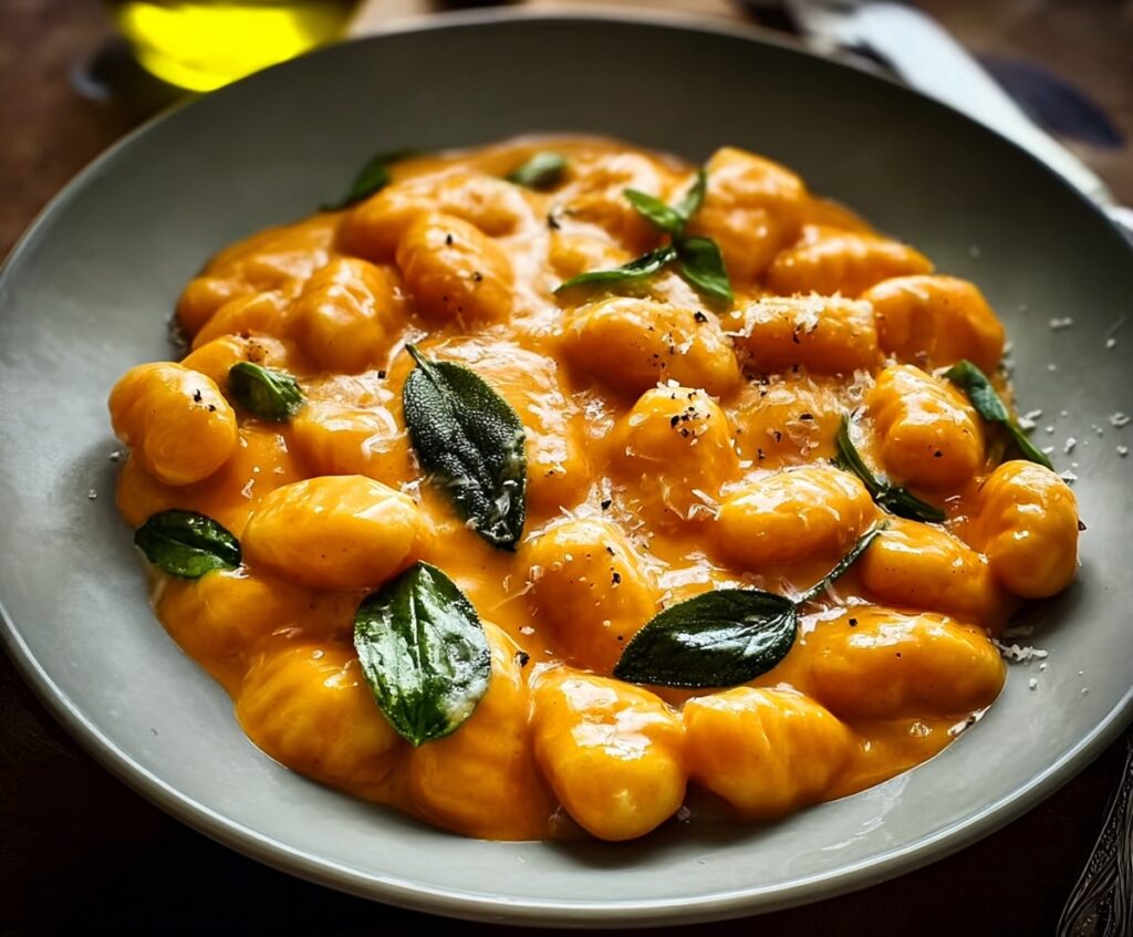  creamy pumpkin gnocchi