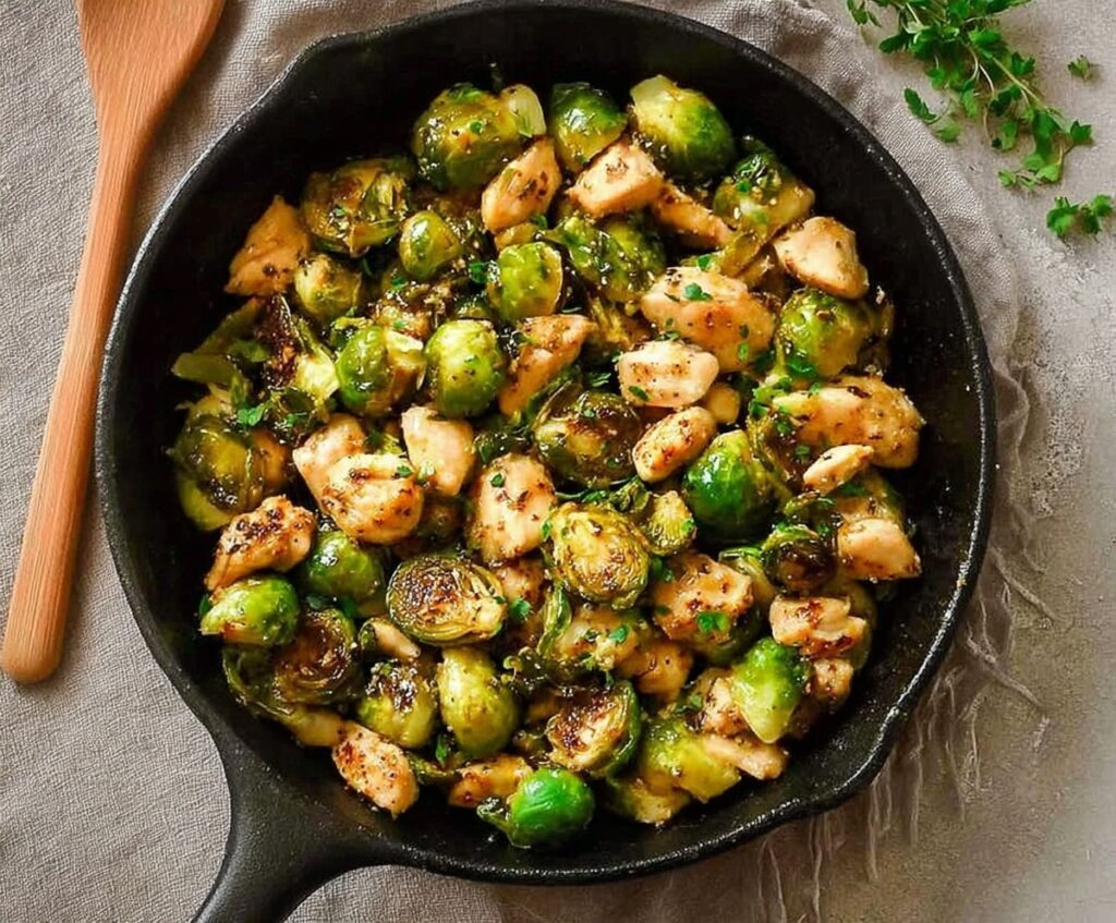 brussels sprouts and chicken