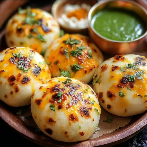 Cheesy Spiced Naan Bombs