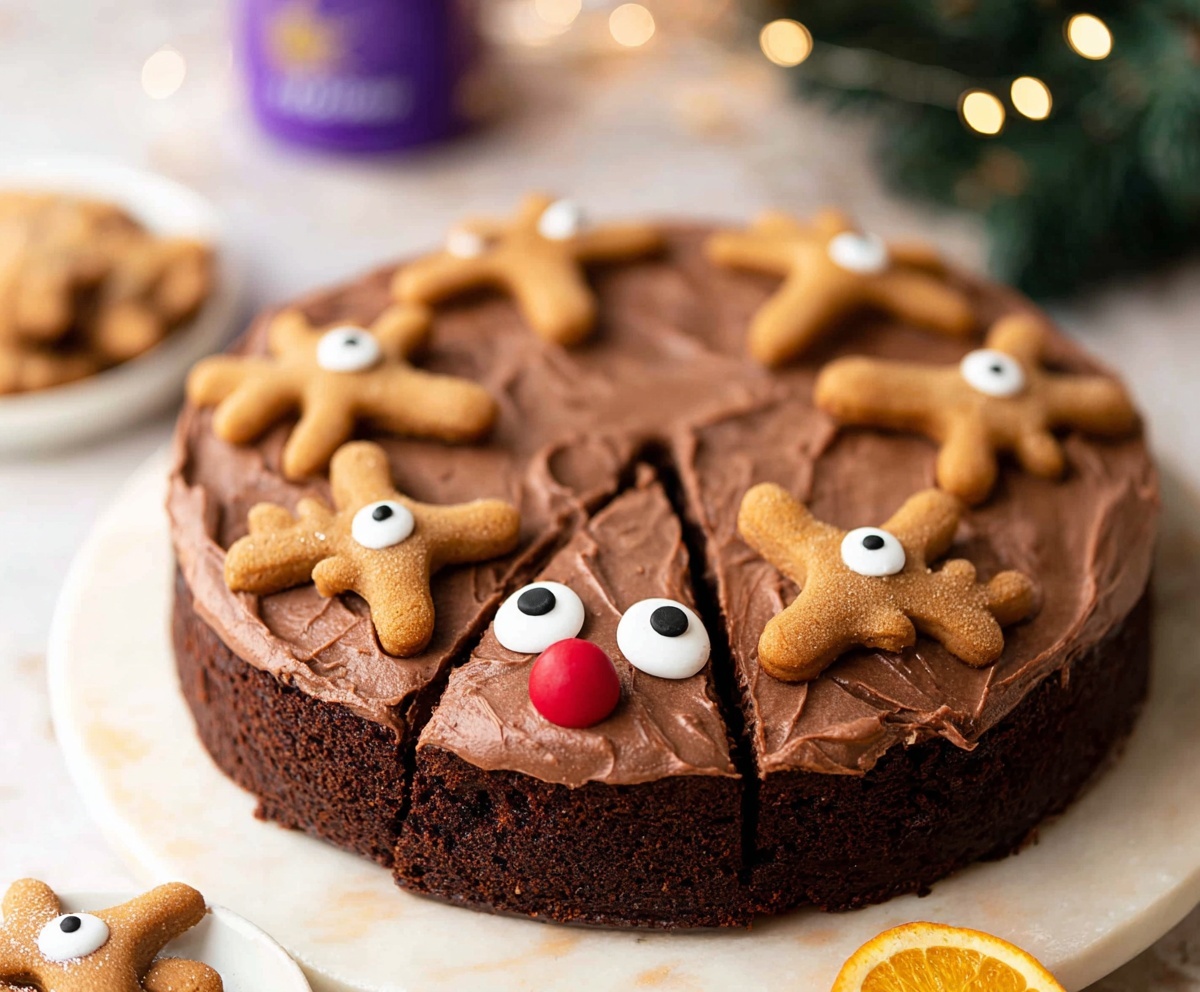 Chocolate Orange Reindeer Cake