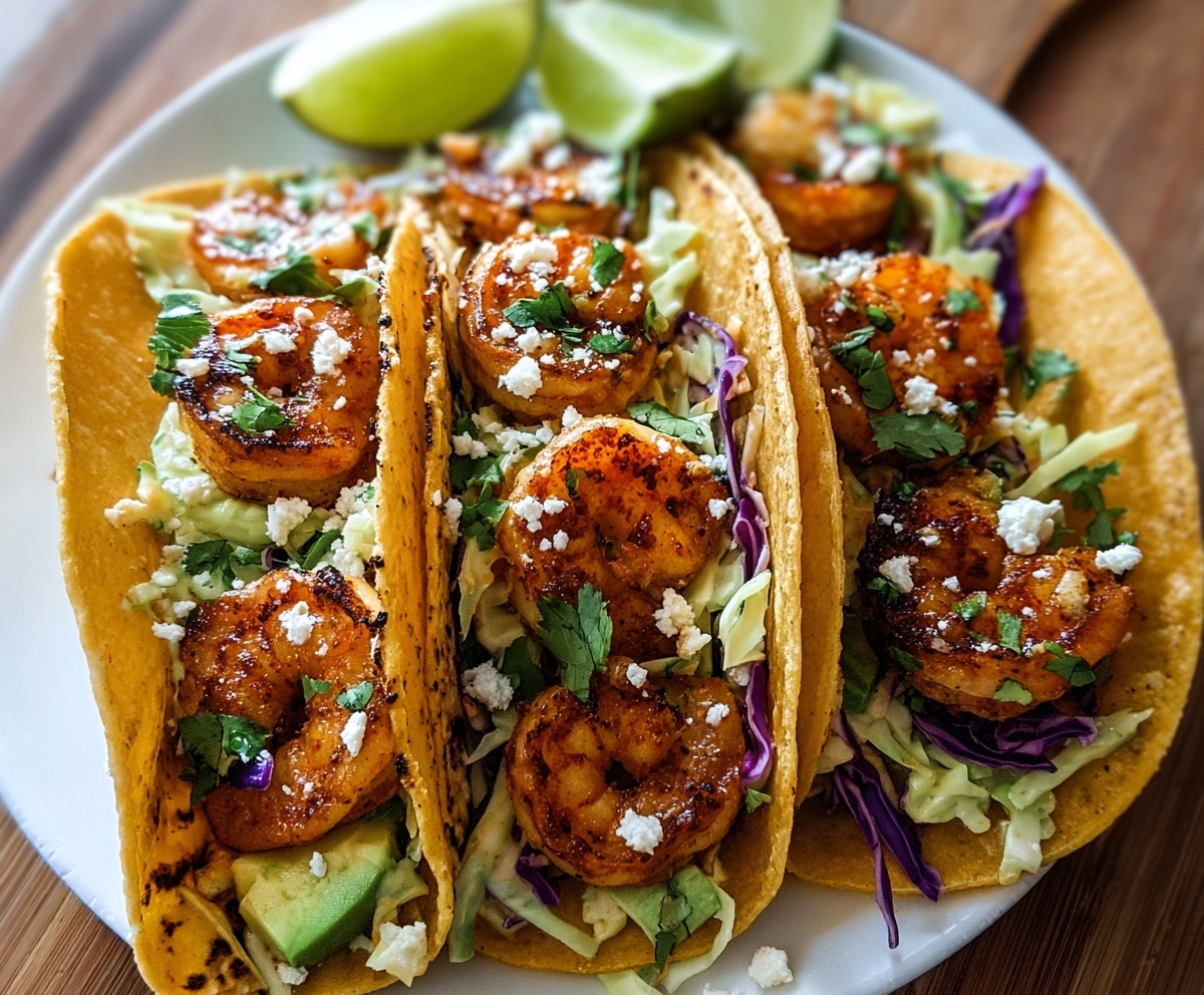 cilantro lime shrimp tacos