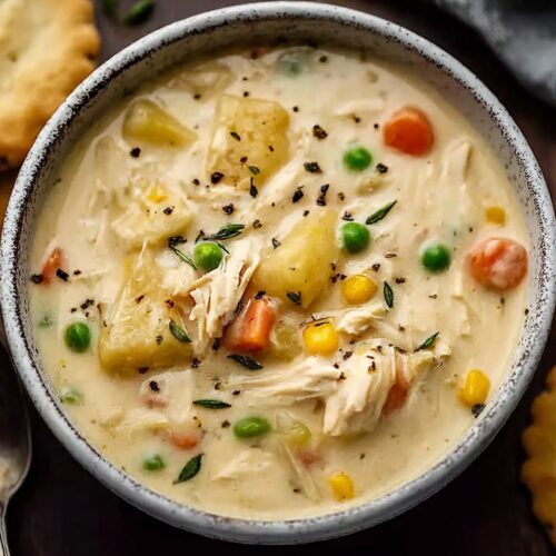 creamy chicken pot pie soup