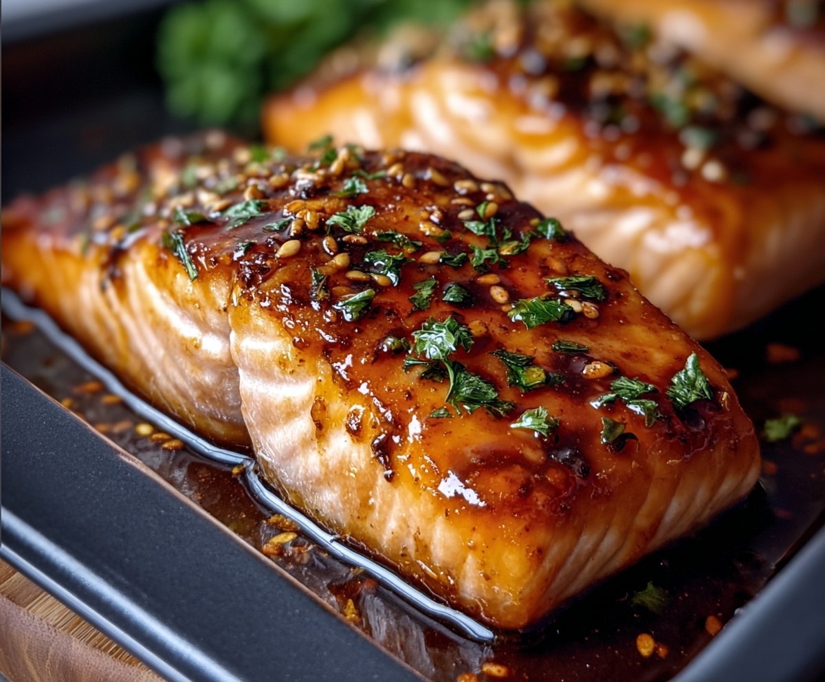 Crispy Honey Garlic Glazed Salmon Recipe