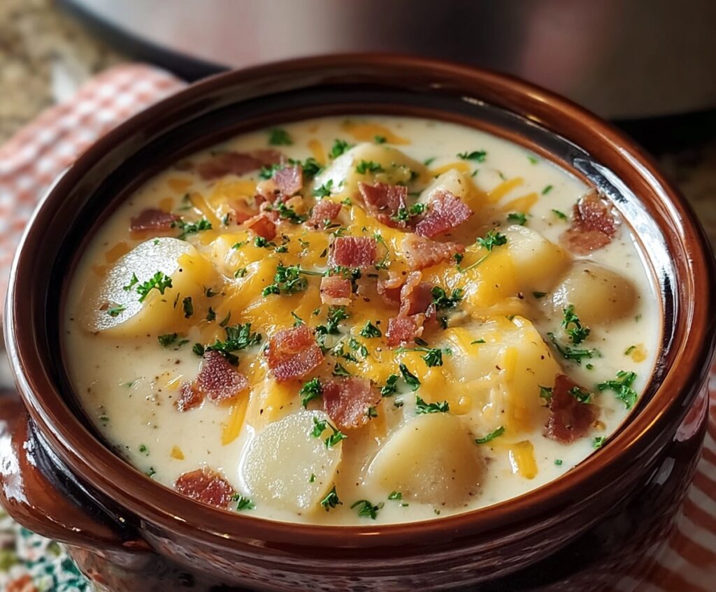 Crock Pot Crack Potato Soup
