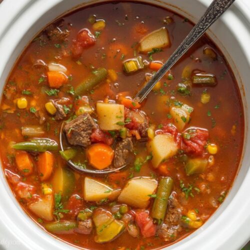 Crockpot Vegetable Beef Soup Recipe