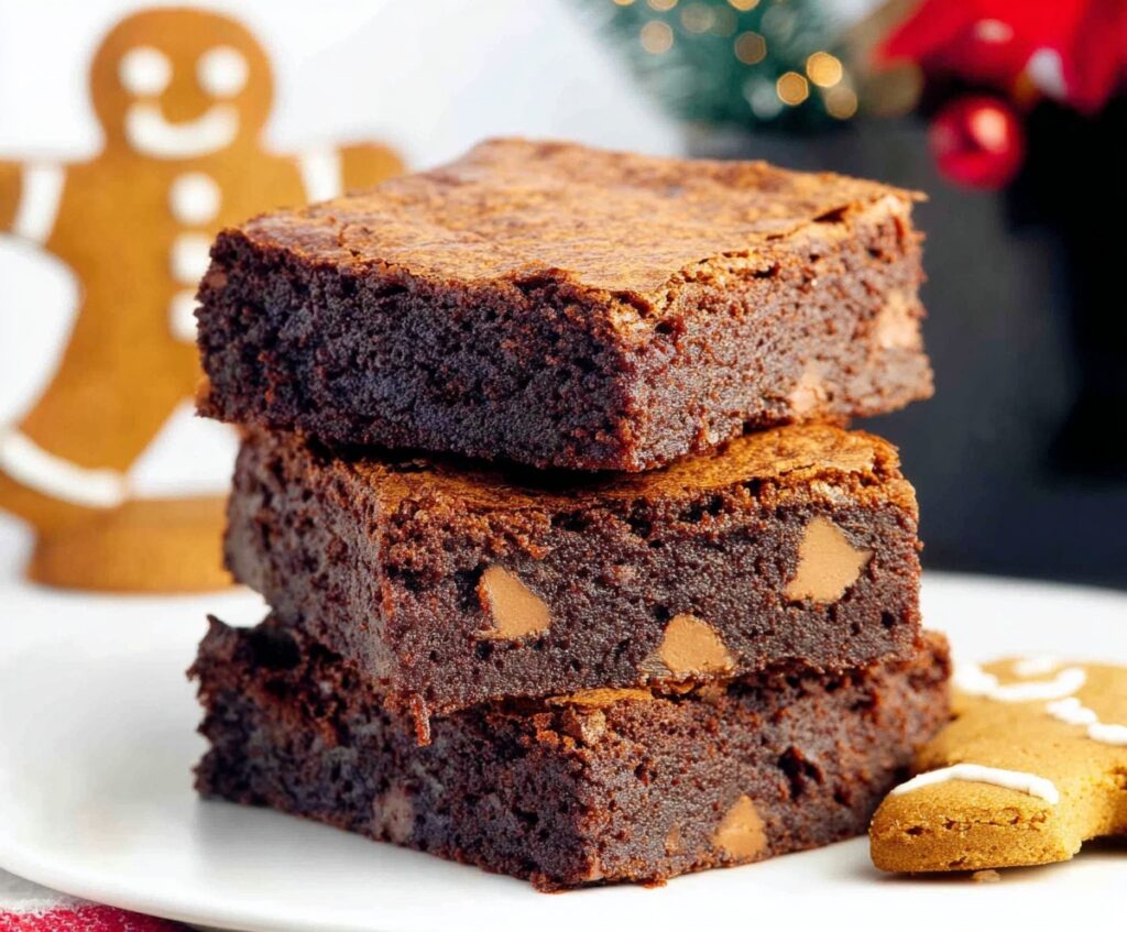Gingerbread brownies