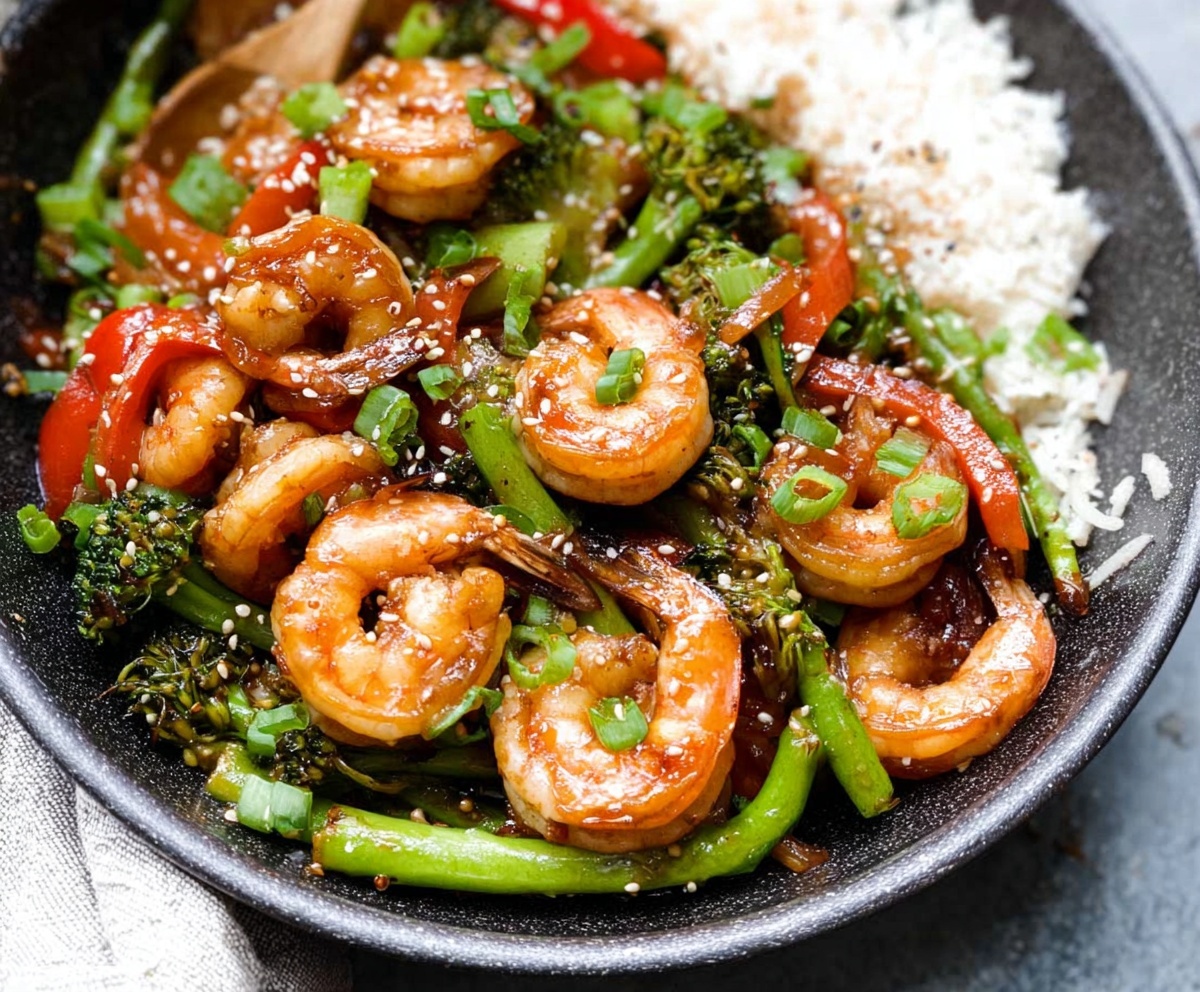 garlic shrimp stir fry
