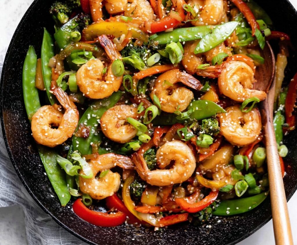  garlic shrimp stir fry