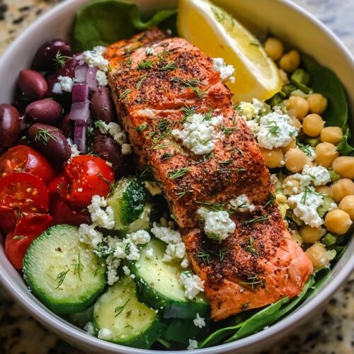 Mediterranean Salmon Bowl