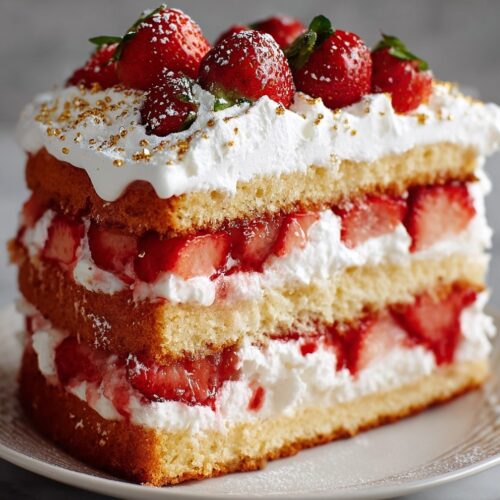 Strawberry Shortcake Layered Cake