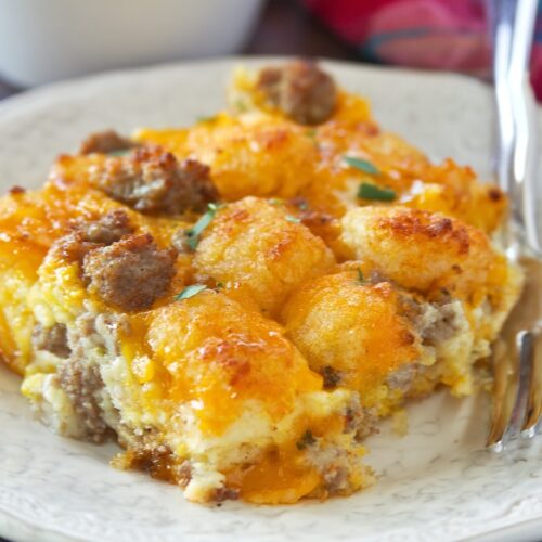 Tater Tot Sausage Breakfast Casserole