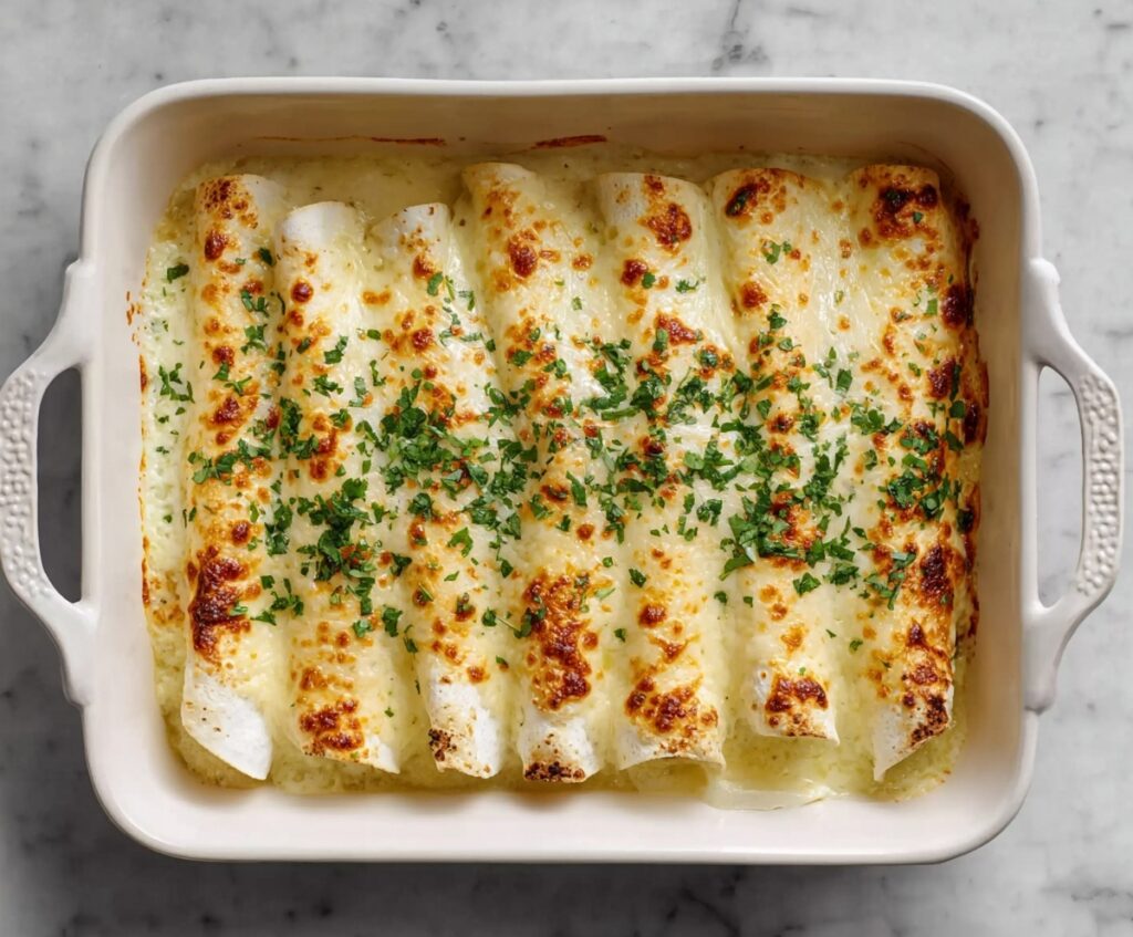 White Chicken Enchiladas