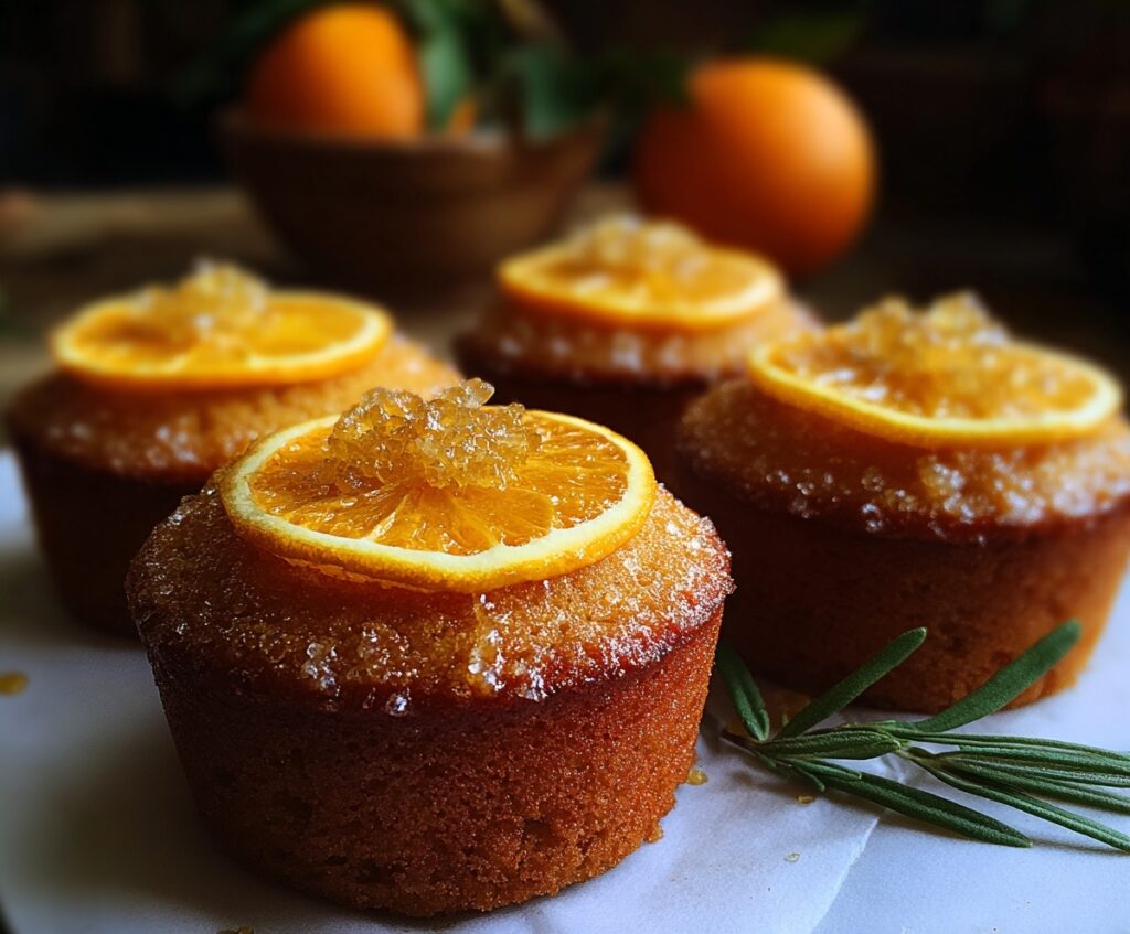 orange ginger honey cakes