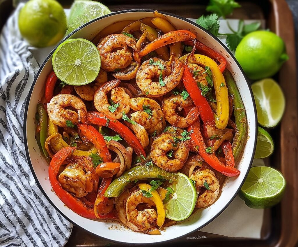 shrimp fajitas