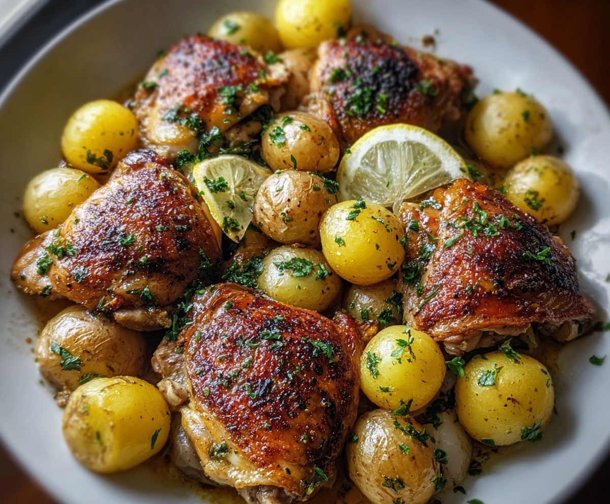 Chicken Thighs and Potatoes