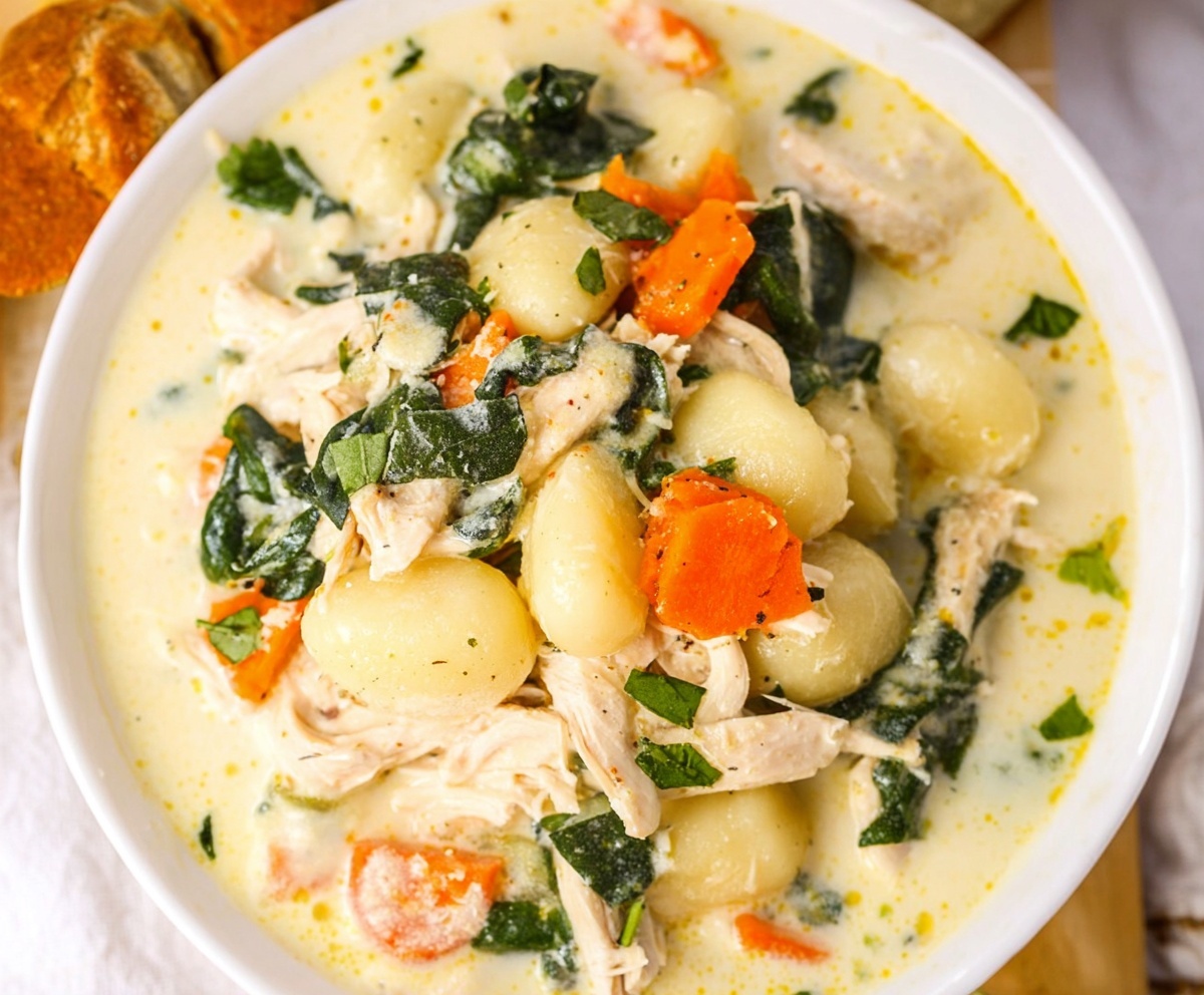 Crockpot Chicken Gnocchi Soup