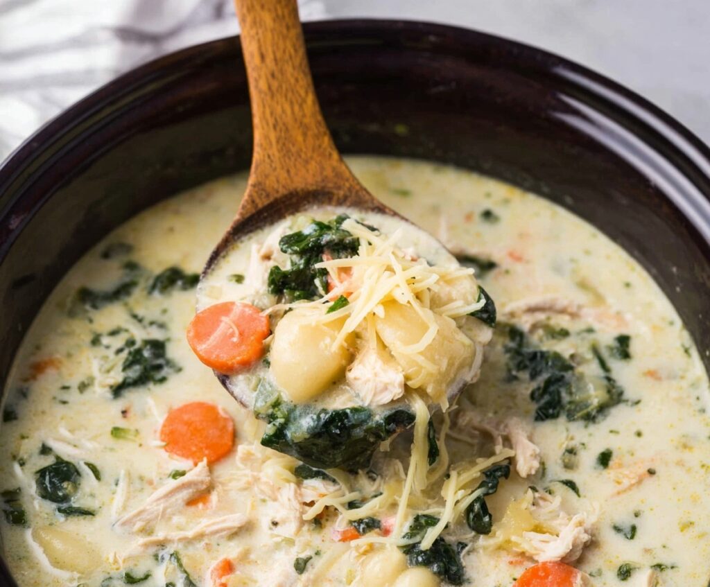 Crockpot Chicken Gnocchi Soup