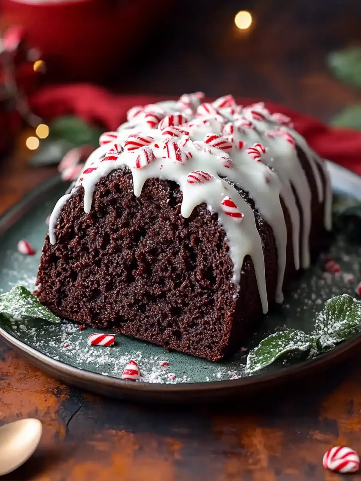 Festive Chocolate Peppermint Bread