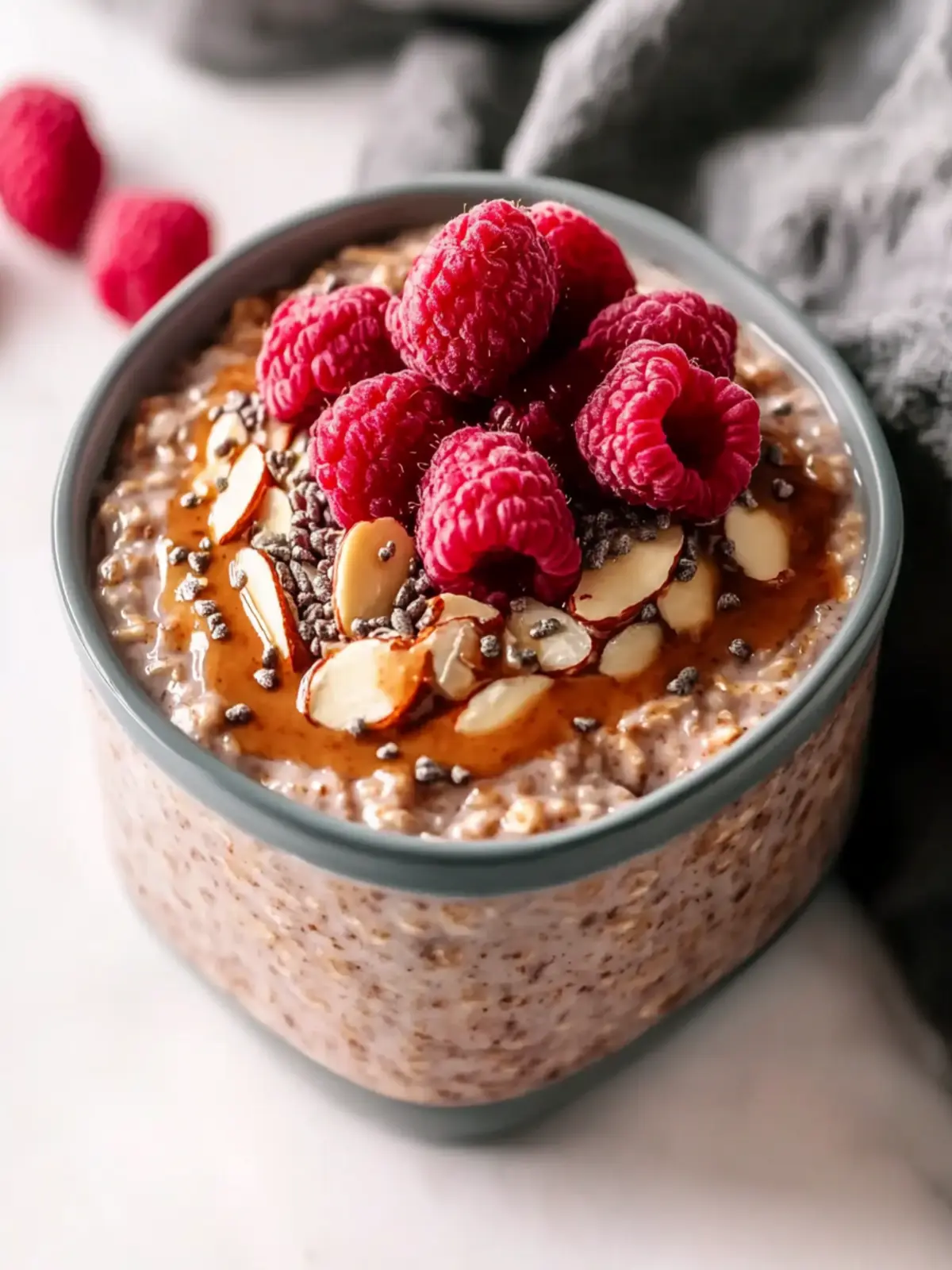 Almond Butter Overnight Oats