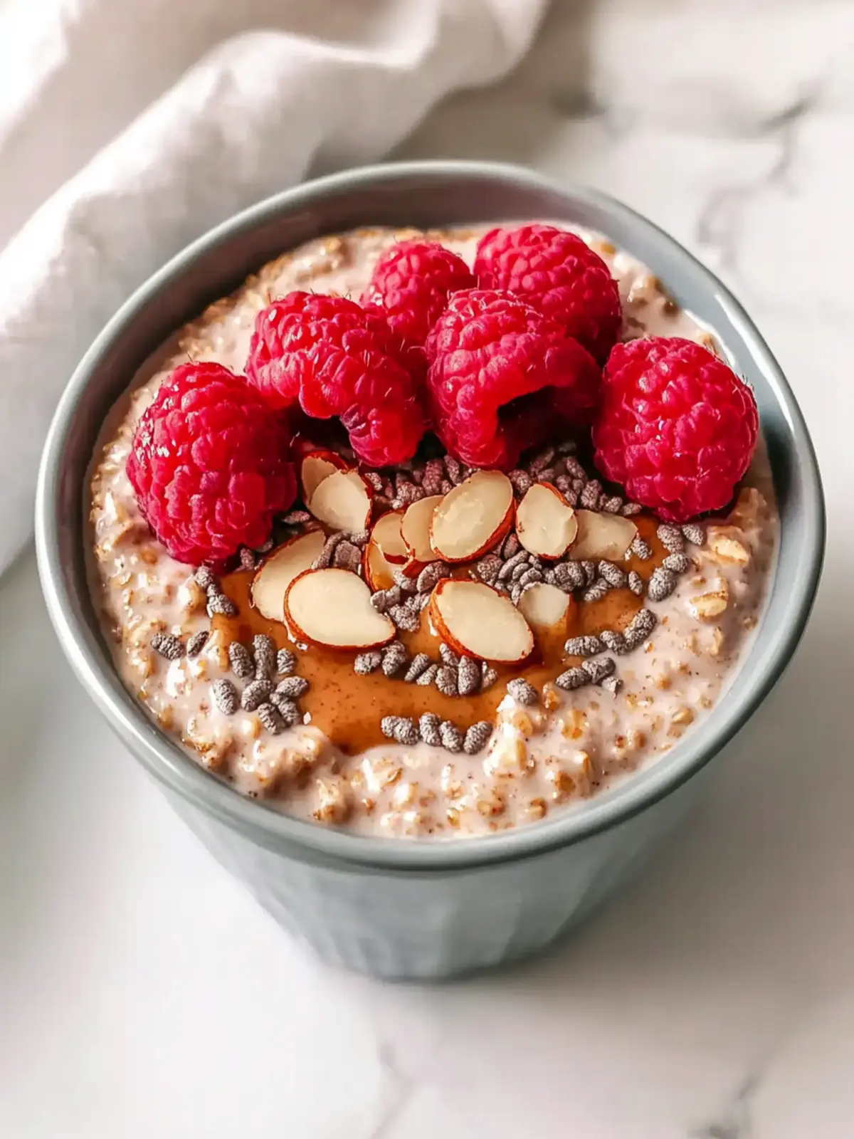 Almond Butter Overnight Oats