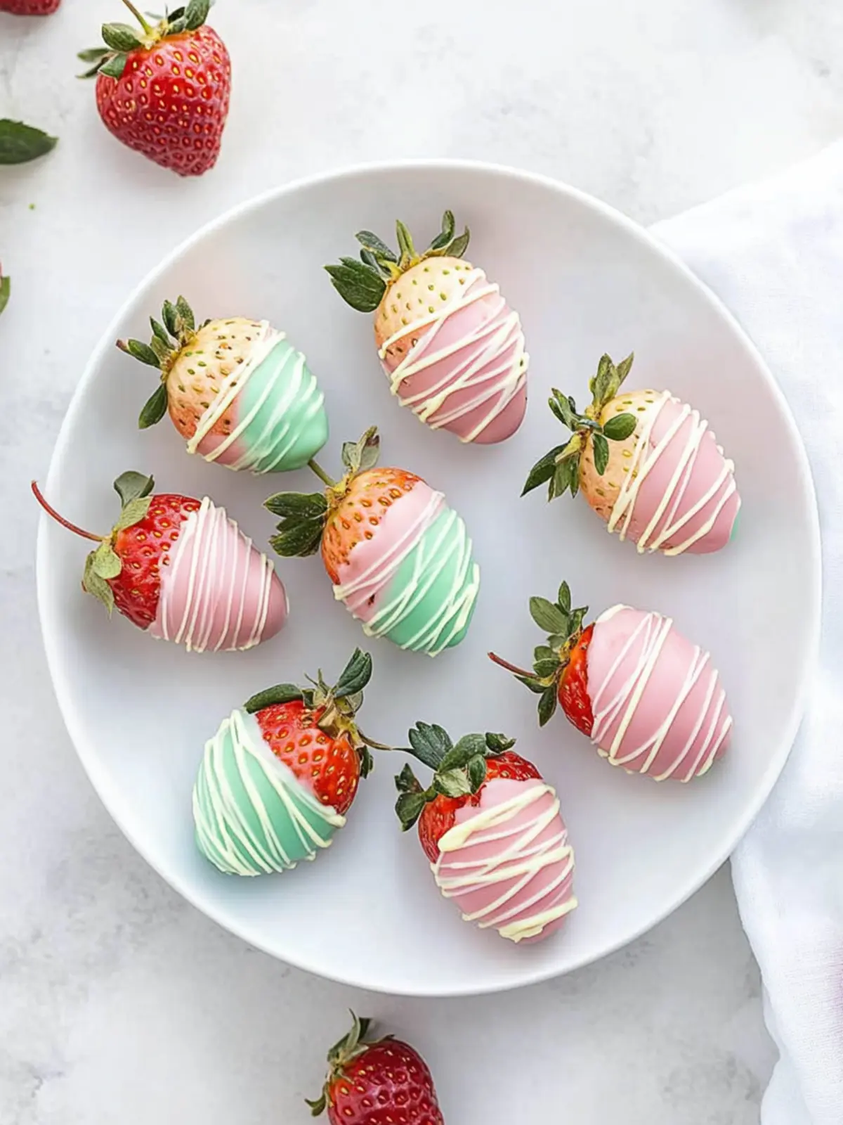 easter chocolate covered strawberries