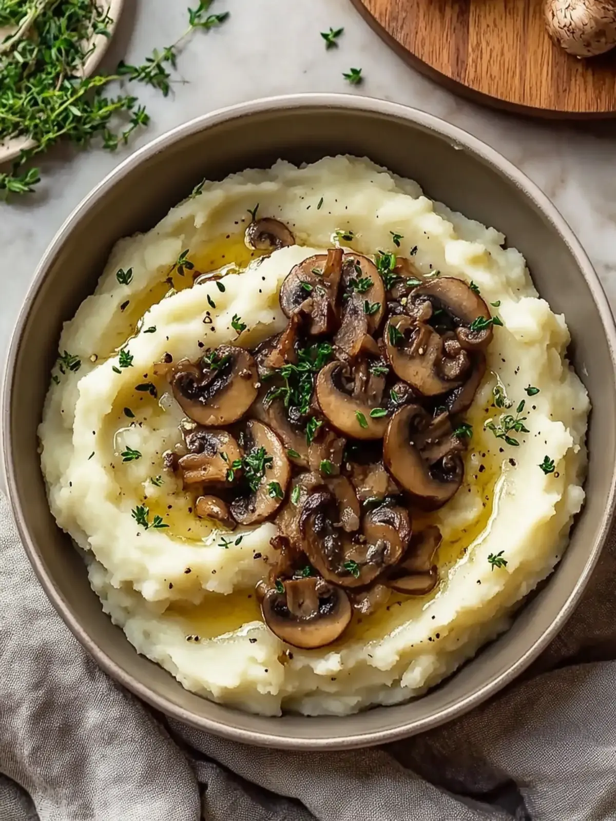 Mashed Potatoes with Mushrooms