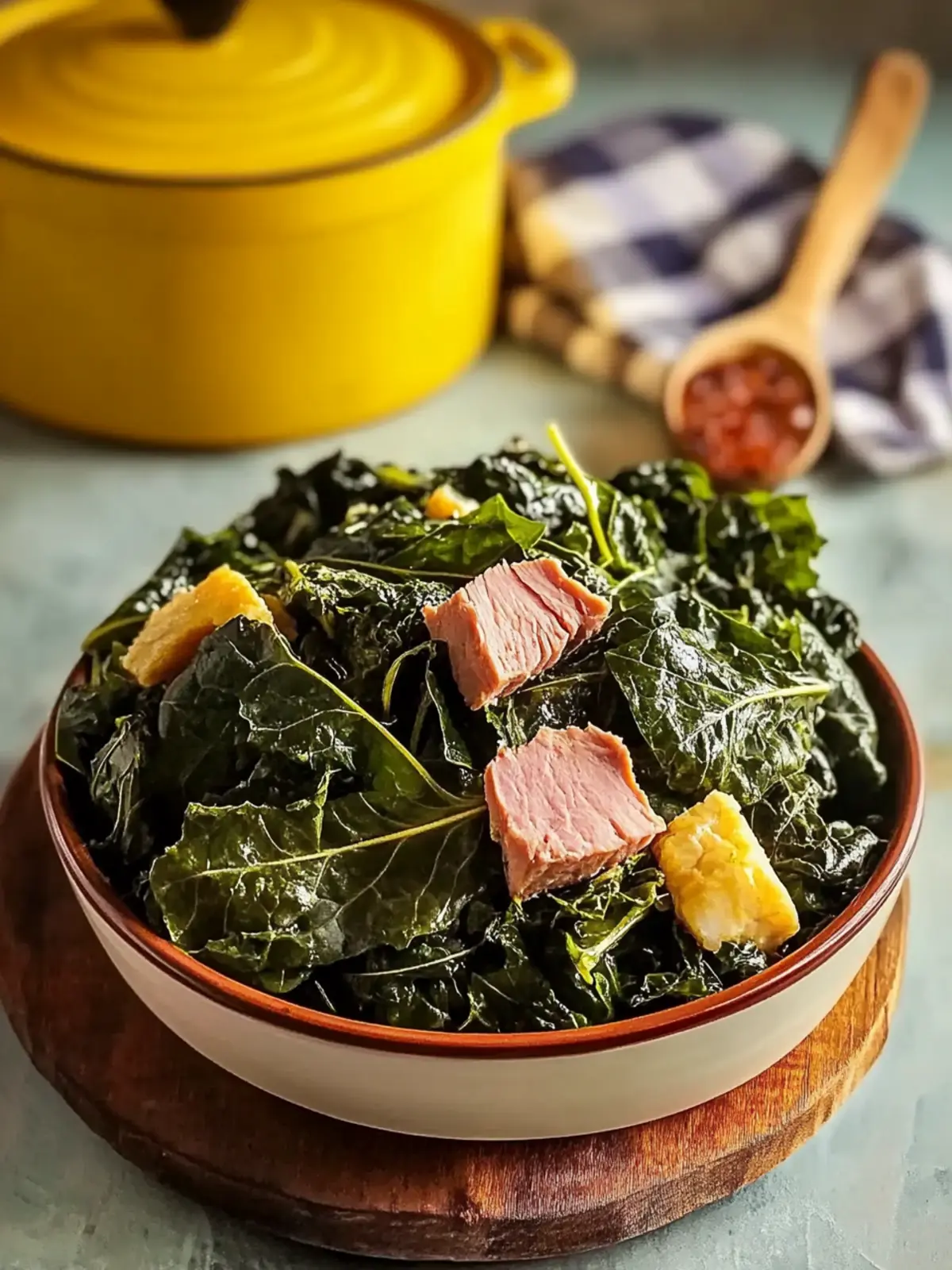 Spicy Collard Greens with Smoked Turkey