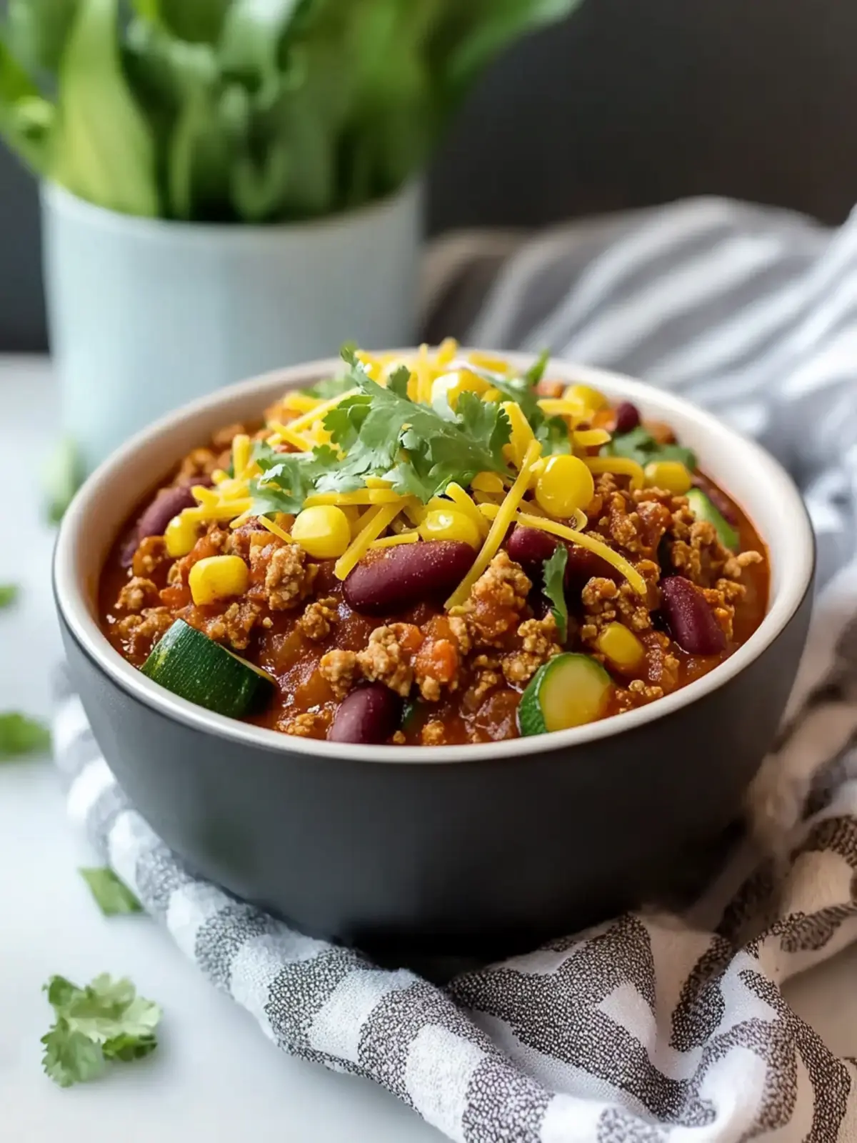Turkey and Zucchini Chili