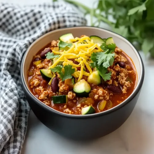 Turkey and Zucchini Chili