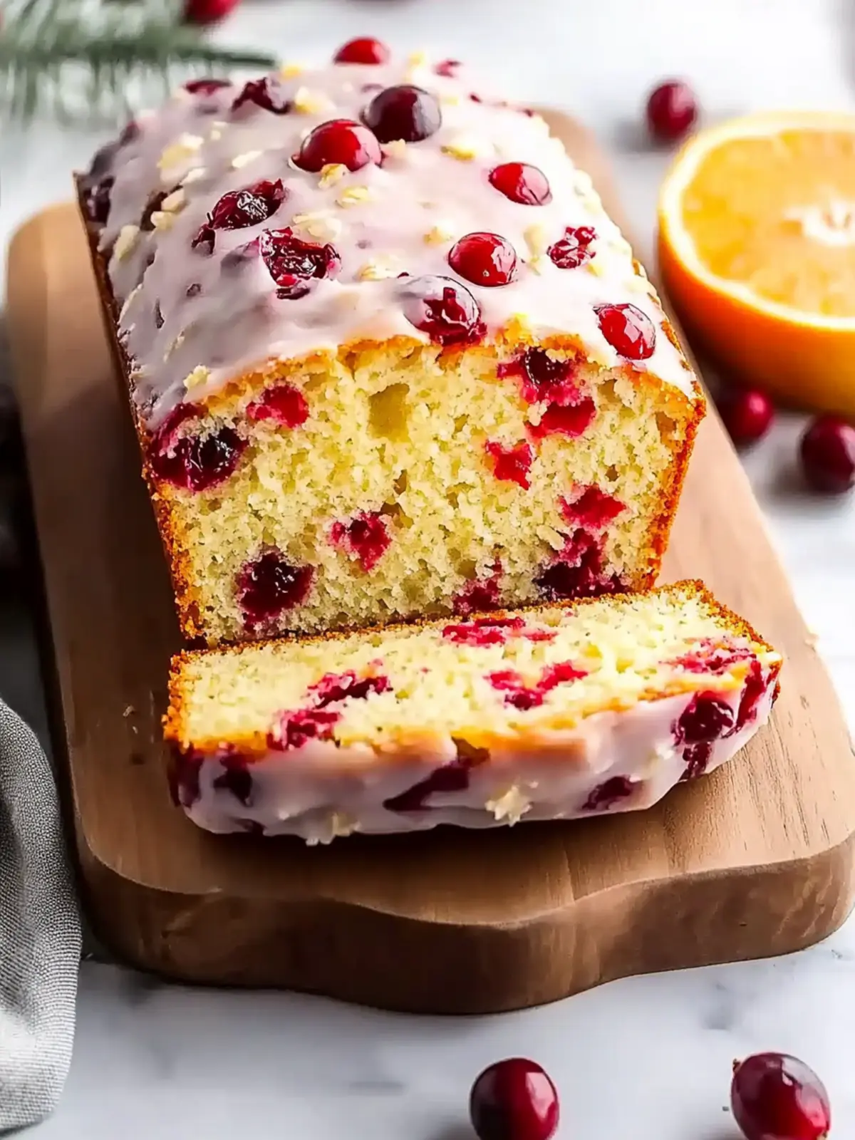 Sweet Cranberry Orange Bread