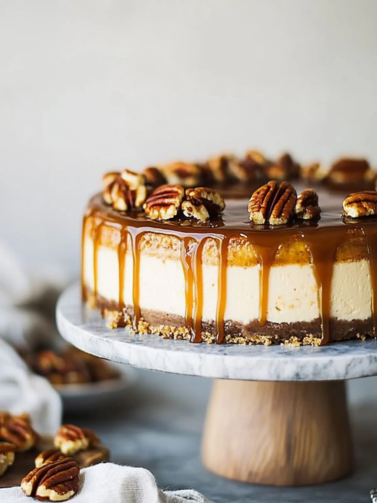 Pecan Caramel Cheesecake
