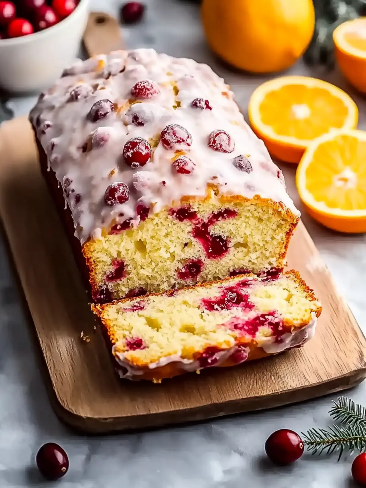 Sweet Cranberry Orange Bread