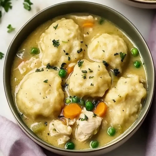 Warm Crockpot Chicken and Dumplings
