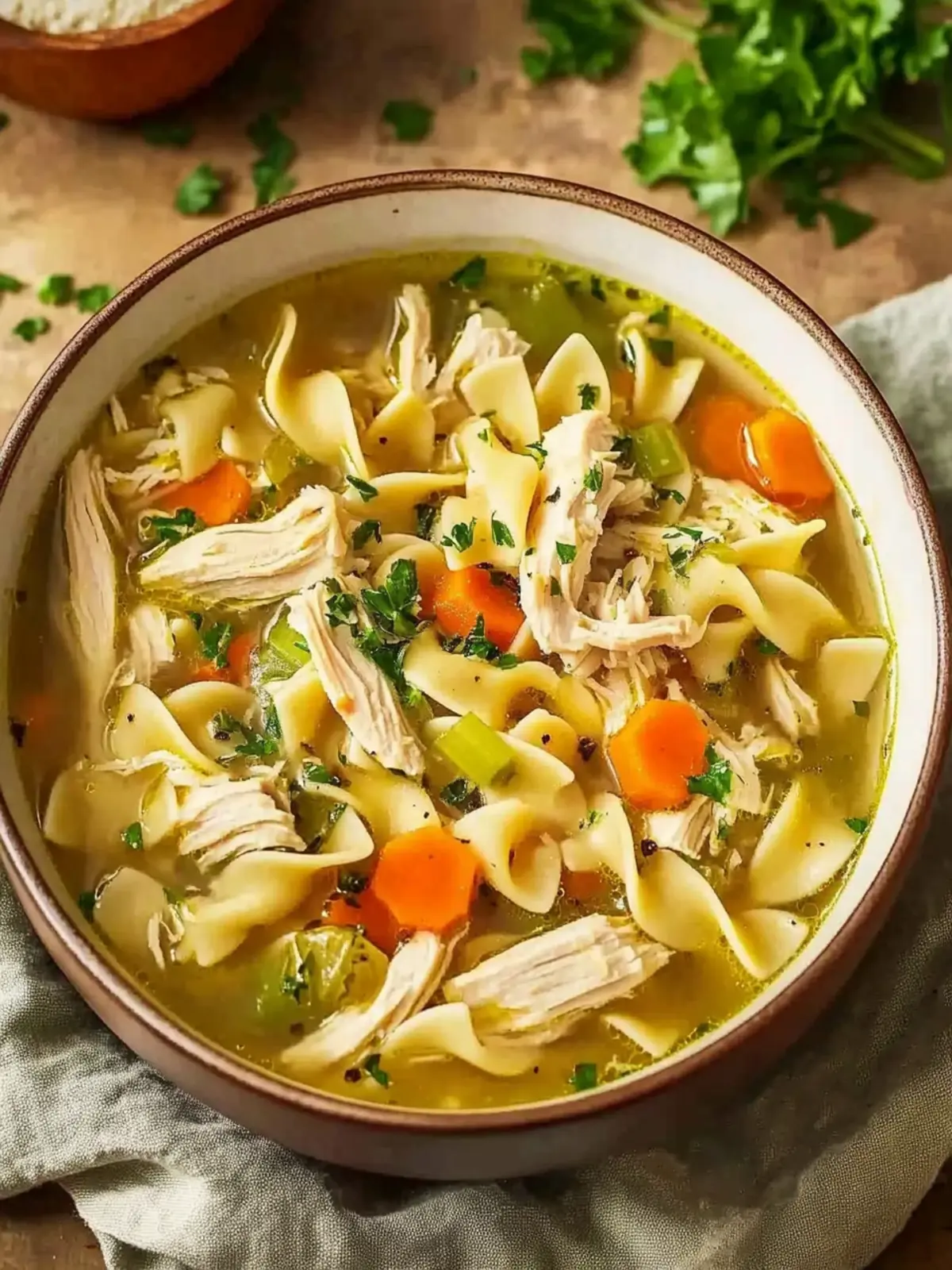 Pot Chicken Noodle Soup