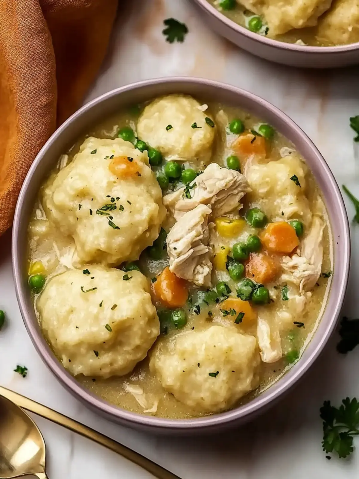 Warm Crockpot Chicken and Dumplings