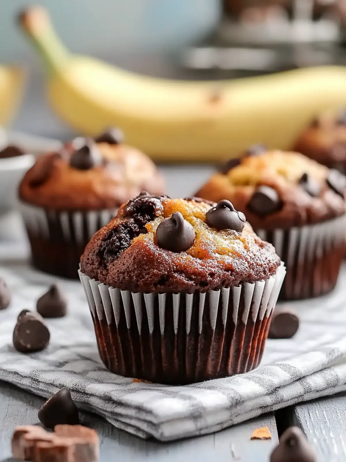 banana chocolate chip muffins