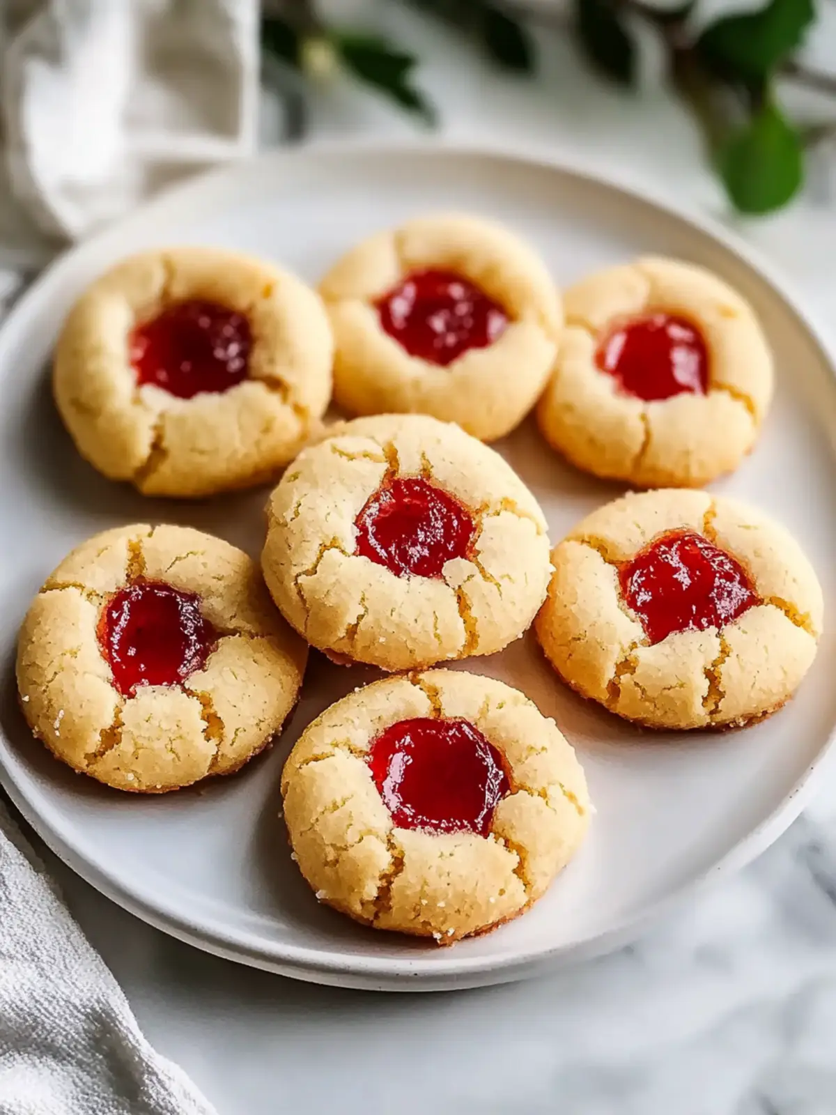 Almond Flour Thumbprint Cookies