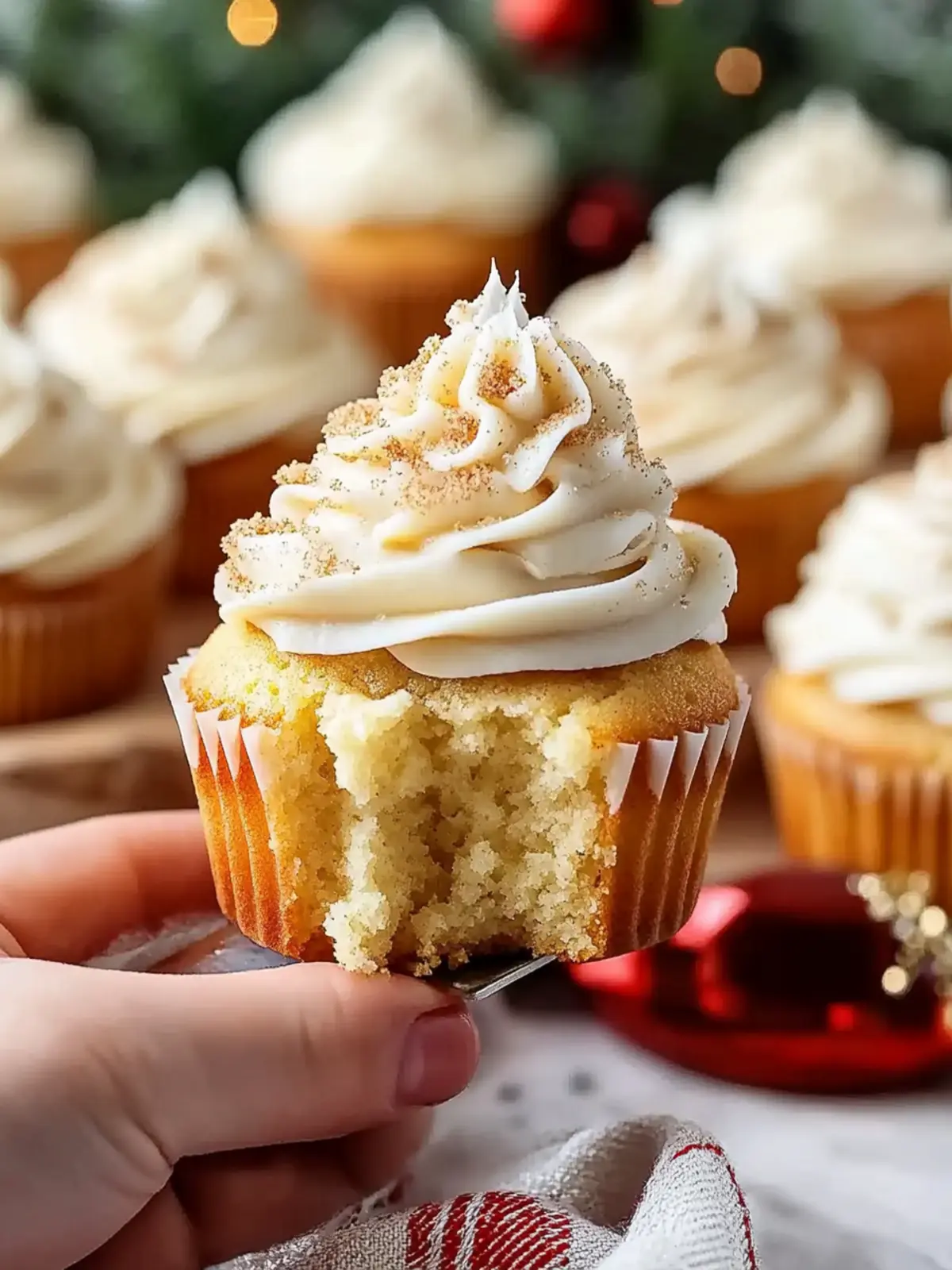 Delicious Eggnog Cupcakes