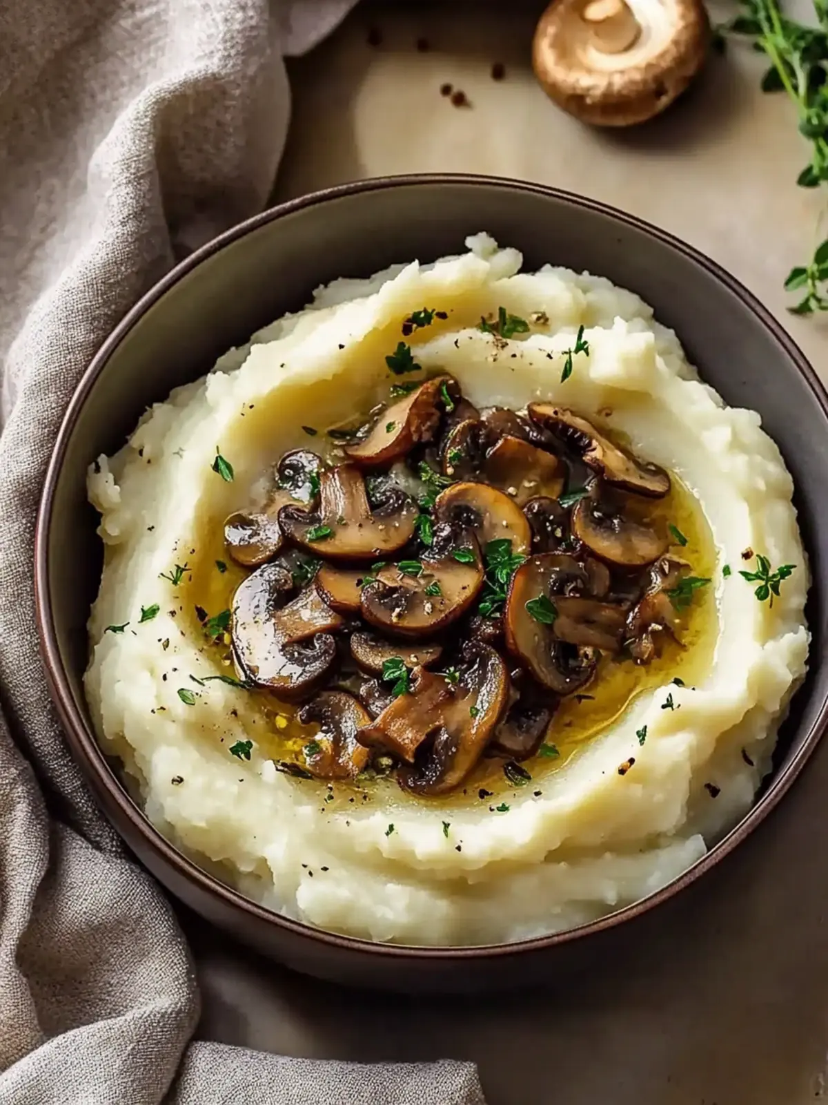 Mashed Potatoes with Mushrooms