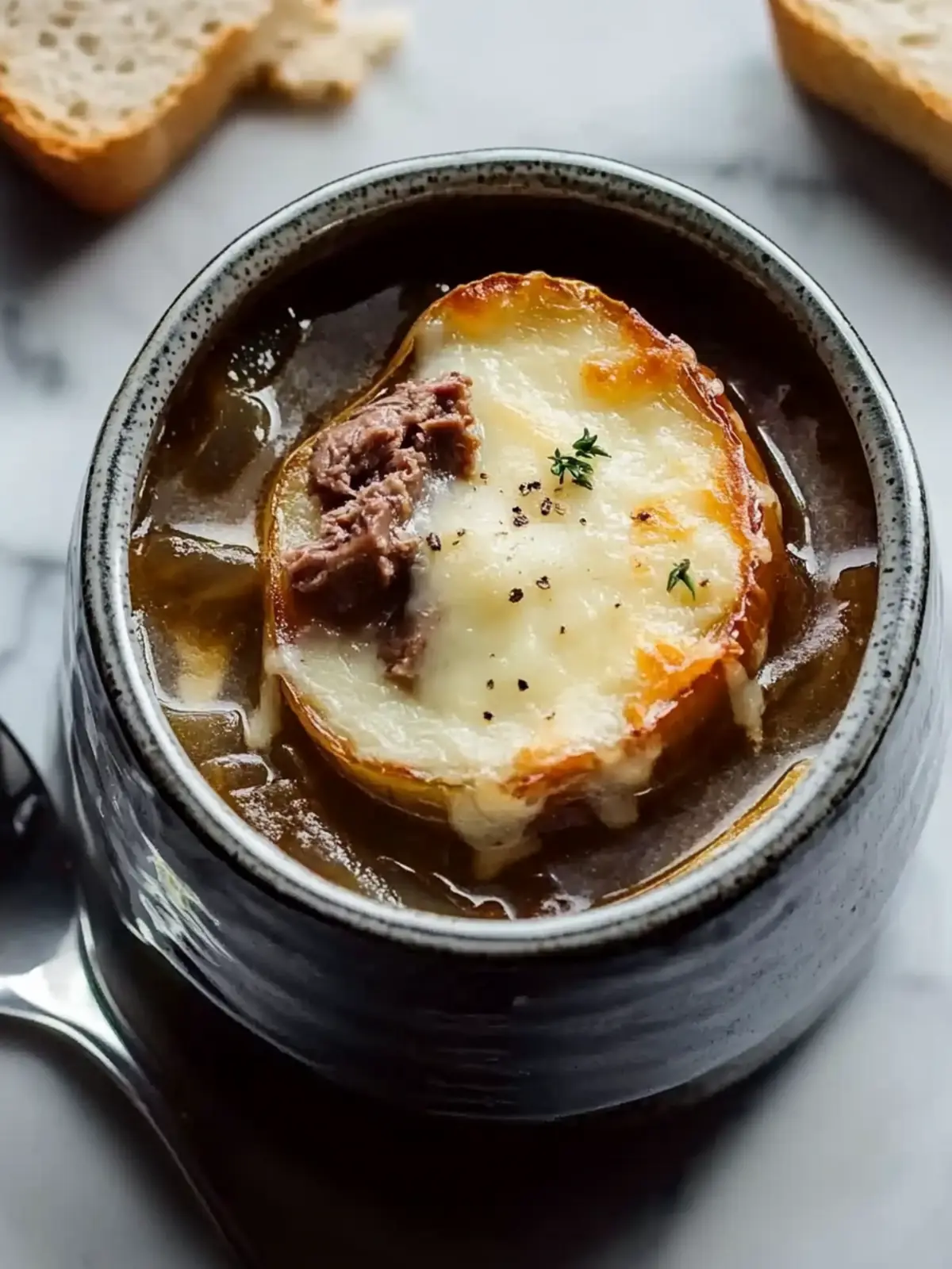 French Onion Soup with Beef